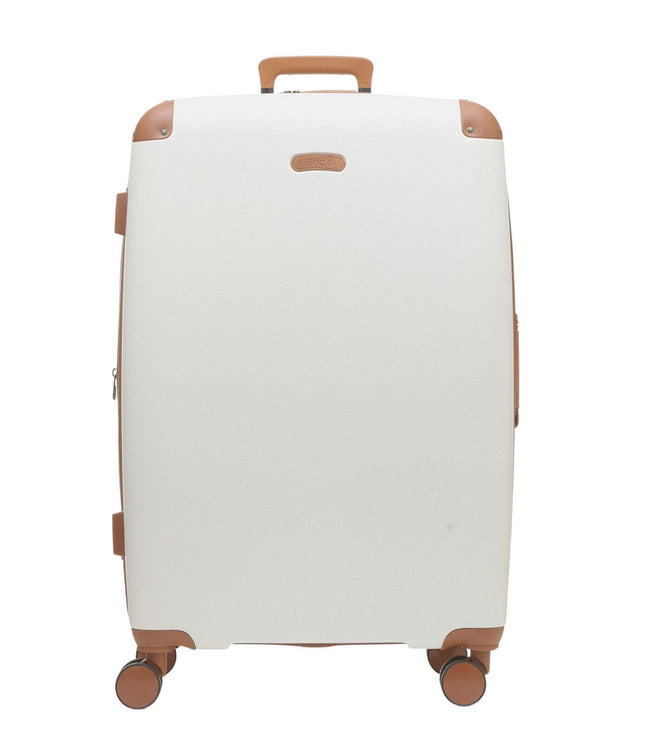 Amble Large Hard Shell Suitcase in Cream