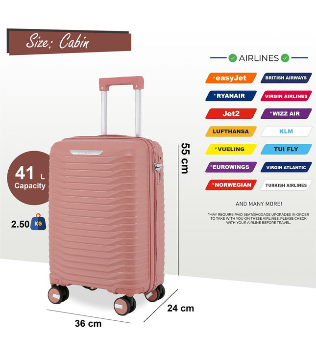 Burnaby Cabin Hard Shell Suitcase in Pink