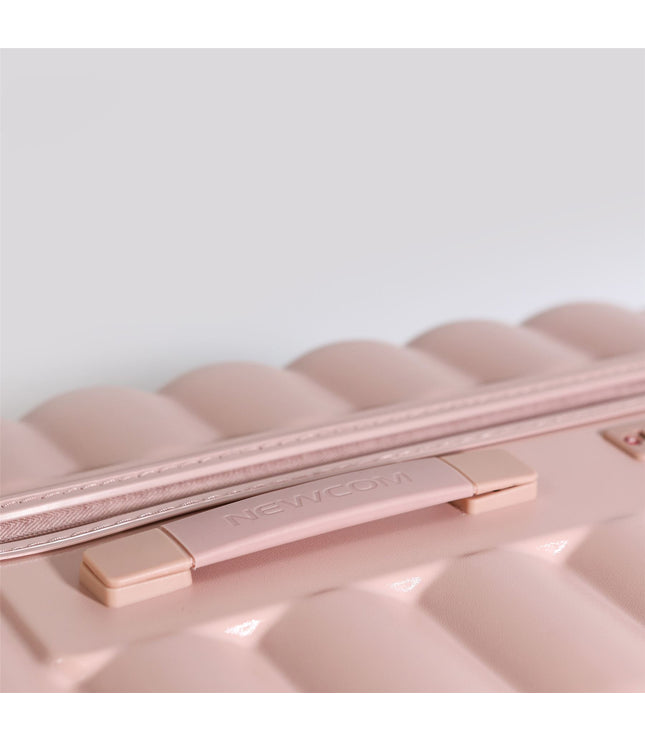 Hard Shell Cabin 37 x 22 x 55 cm Pink TSA Secure Luggage Suitcase Suitable for Easyjet, Ryanair