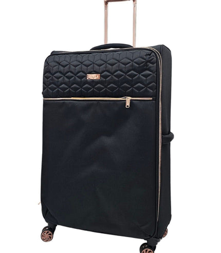 Bexley Large Soft Shell Suitcase in Black