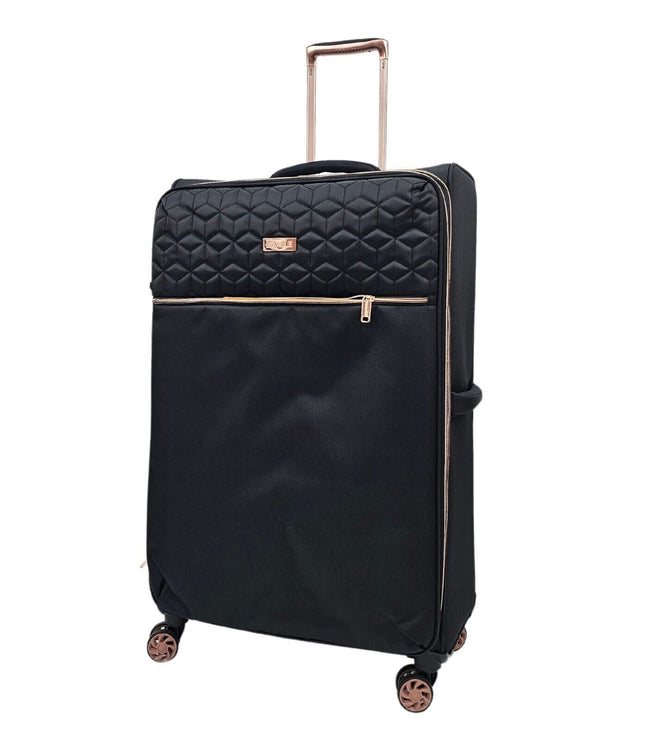 Bexley Large Soft Shell Suitcase in Black