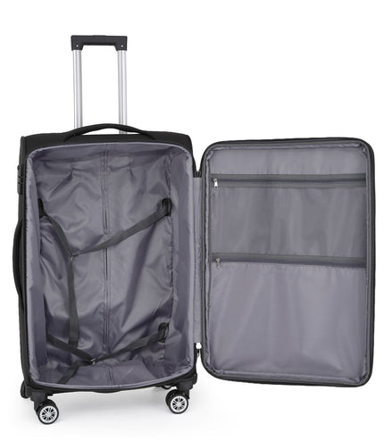 Delta Large Hard Shell Suitcase in Black