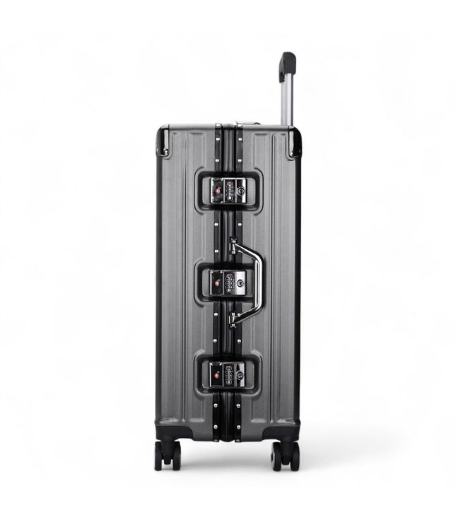 Airdrie Large Hard Shell Suitcase in Charcoal Black