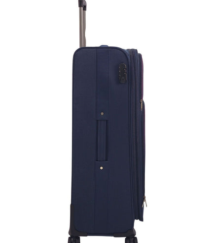 Andover Large Soft Shell Suitcase in Navy