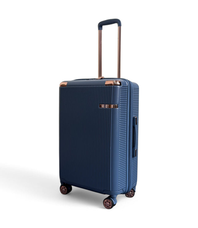 Cowra Medium Hard Shell Suitcase in Navy Blue