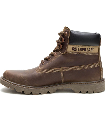 Caterpillar (CAT) Men's Brown Waterproof Leather Lace Up Ankle Boots -  Colorado 2.0 Tractor