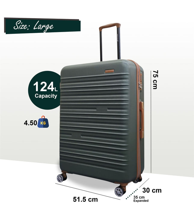 Armidale Large Hard Shell Suitcase in Green