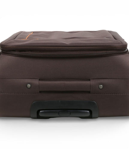 Carrollton Medium Soft Shell Suitcase in Brown