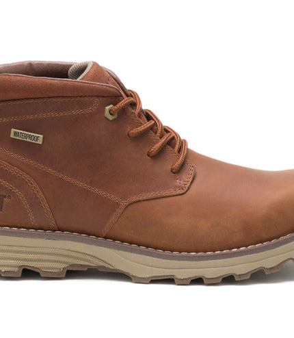 Caterpillar Men's Elude Waterproof Brown Leather Work Boots