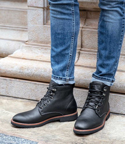 Panama Jack Men's Glasgow GTX C3 Black Waterproof Leather Ankle Boots