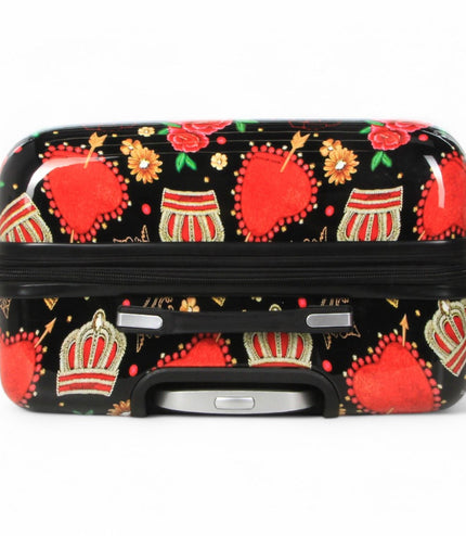 Ballina Set of 3 Hard Shell Suitcase in Black Queen Rosses