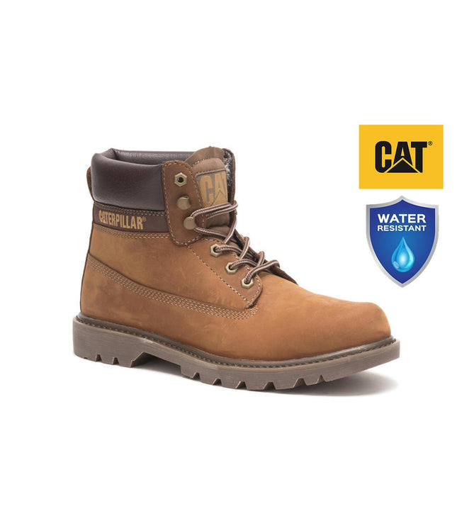 Caterpillar Colorado 2.0 Beige Leather Hiking Ankle Boots