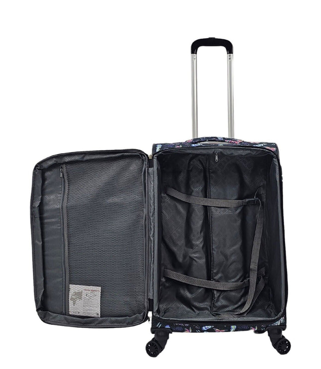 Ashbourne Cabin Soft Shell Suitcase in Butterfly