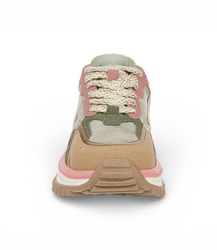 Blowfish Malibu Womens Green Pink Retro Sneaker Trainers - Leo