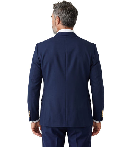 Men's Navy Tailored Fit Formal Blazer Jacket - Belmount