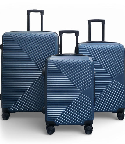 Junee Set of 3 Hard Shell Suitcase in Blue