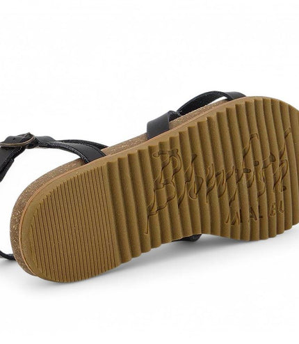 Blowfish Malibu Women's Black Strappy Buckle Sandals - Macarah B