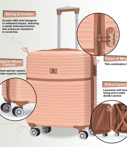 Koga Cabin Hard Shell Suitcase in Pink
