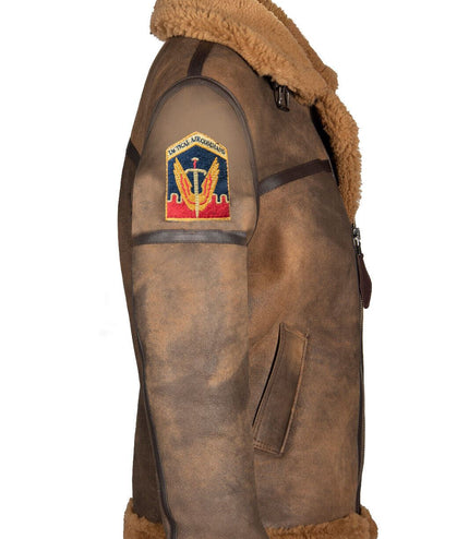 Mens Antique B3 Sheepskin Flying Jacket-Alameda