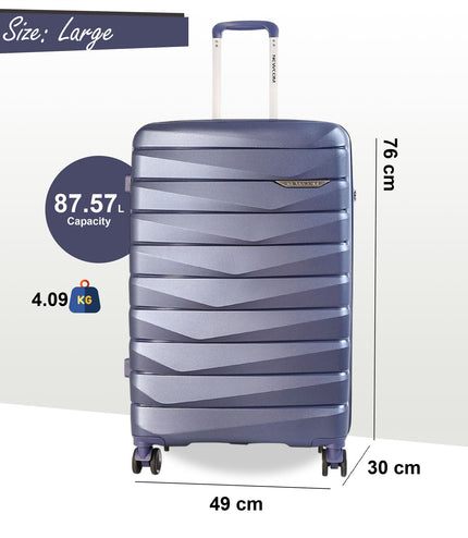Forster Large Hard Shell TSA Suitcase in Blue