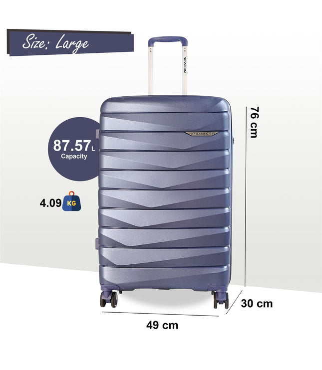 Forster Large Hard Shell TSA Suitcase in Blue