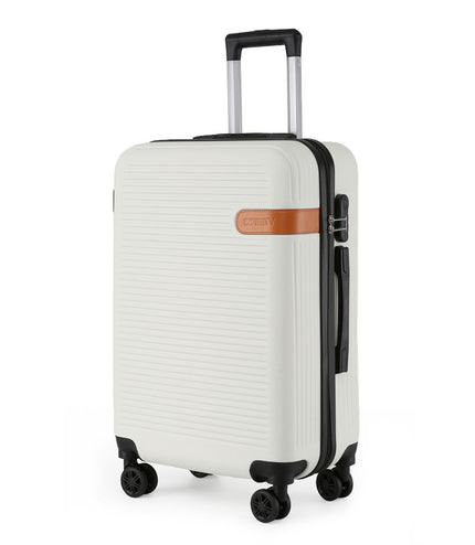 Calgary Medium Hard Shell Suitcase in Cream