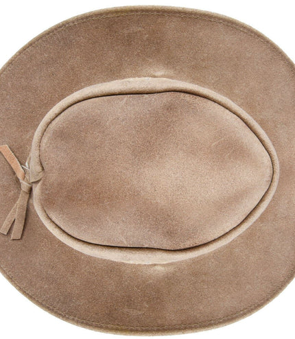 Australian Camel Western Style Cowboy Outback Real Suede Aussie Bush Hat