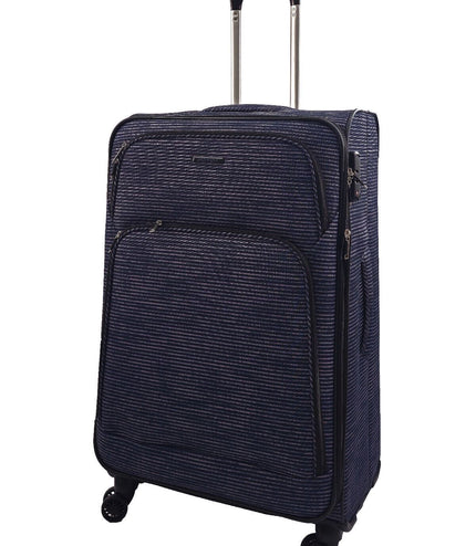 Ashbourne Large Soft Shell Suitcase in Lines