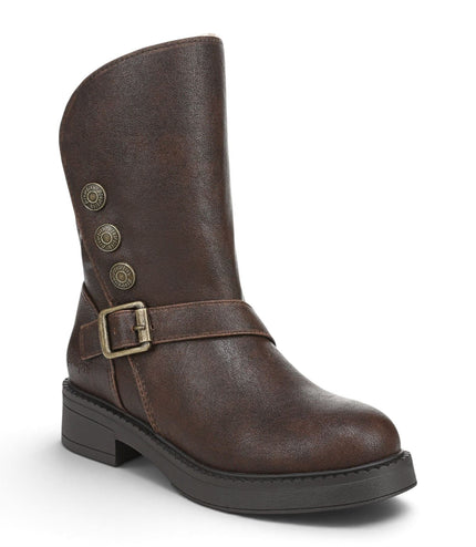 Blowfish Malibu Women's Brown Faux Leather Winter Biker Boots - Venice-Cozy