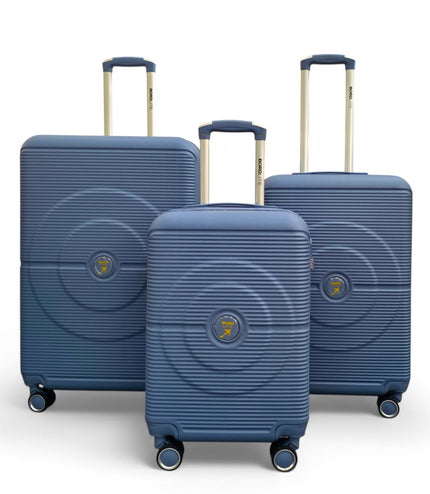 Seto Set of 3 Hard Shell Suitcase in Light Blue