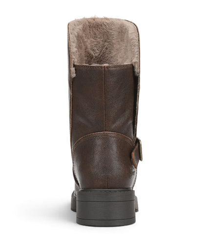 Blowfish Malibu Women's Brown Faux Leather Winter Biker Boots - Venice-Cozy