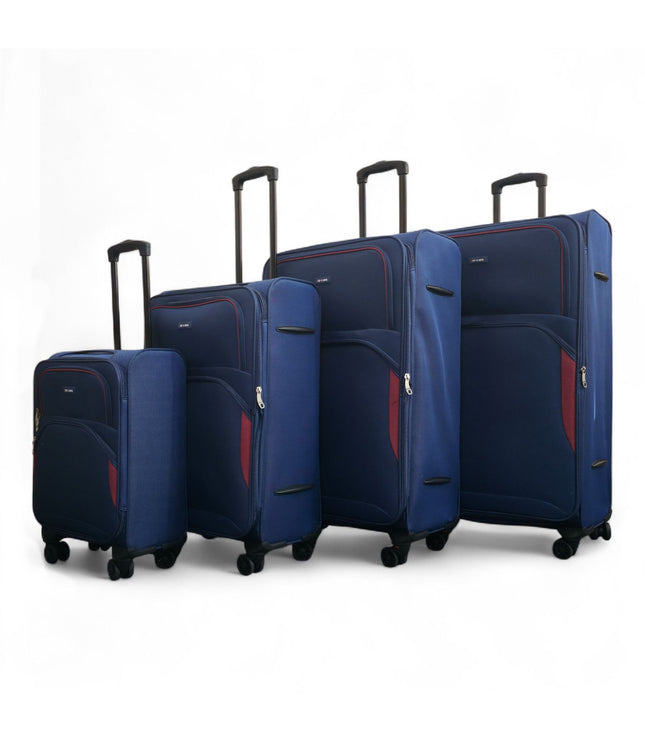 Gosford Set of 4 Soft Shell Suitcase in Navy Blue