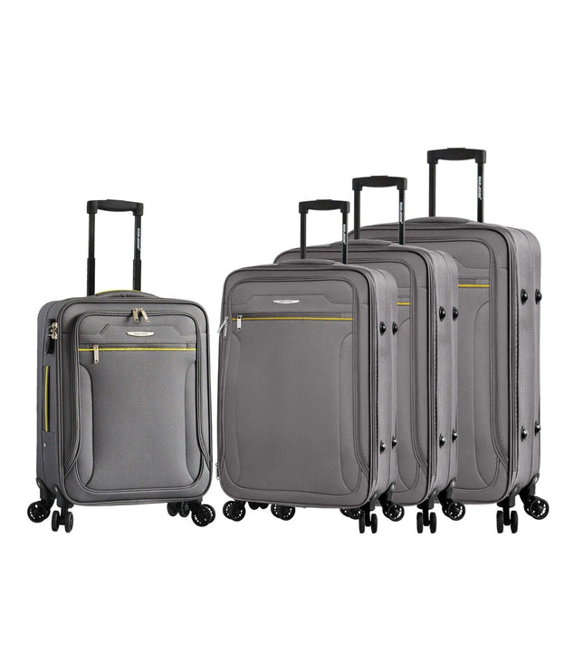 Cinderford Set of 4 Soft Shell Suitcase in Grey