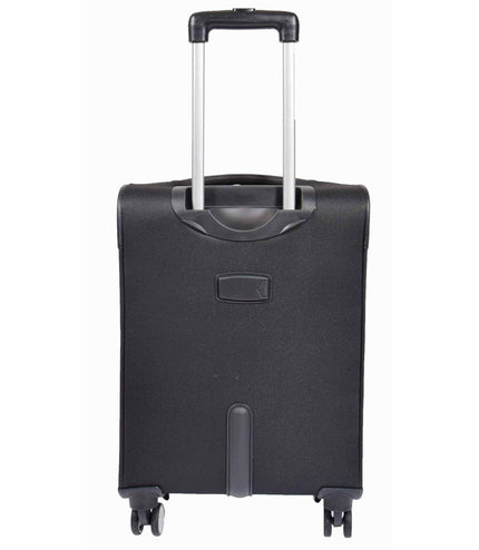 Clevedon Cabin Soft Shell Suitcase in Black