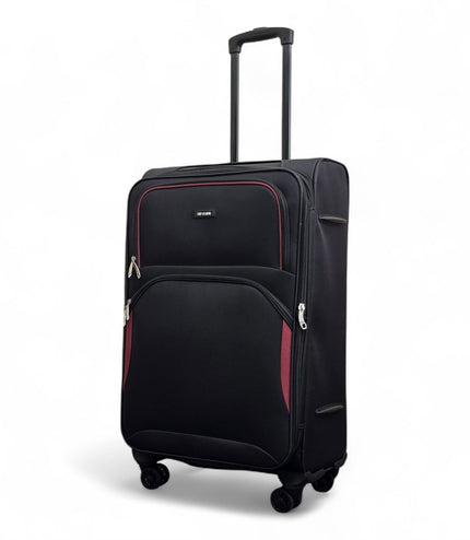 Gosford Medium Soft Shell Suitcase in Black