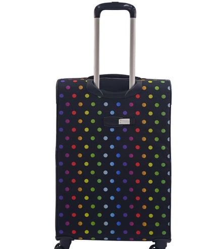 Ashbourne Medium Soft Shell Suitcase in Dots