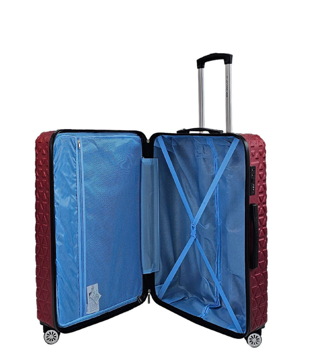 Adlington Large Hard Shell Suitcase in Burgundy