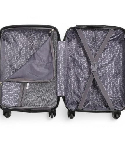 Corowa Underseat Hard Shell Suitcase in Black