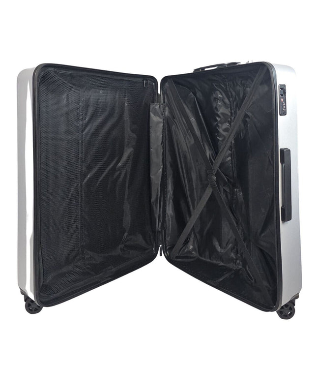 Croydon Large Hard Shell Suitcase in Silver