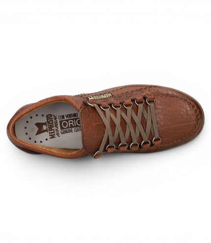 Mephisto Rainbow Men's Leather Desert Brown Walking Shoes - Mamouth 742
