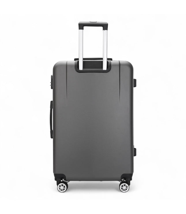 Calgary Medium Hard Shell Suitcase in Charcoal Black