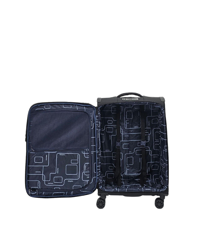 Bourne Large Soft Shell Suitcase in Black