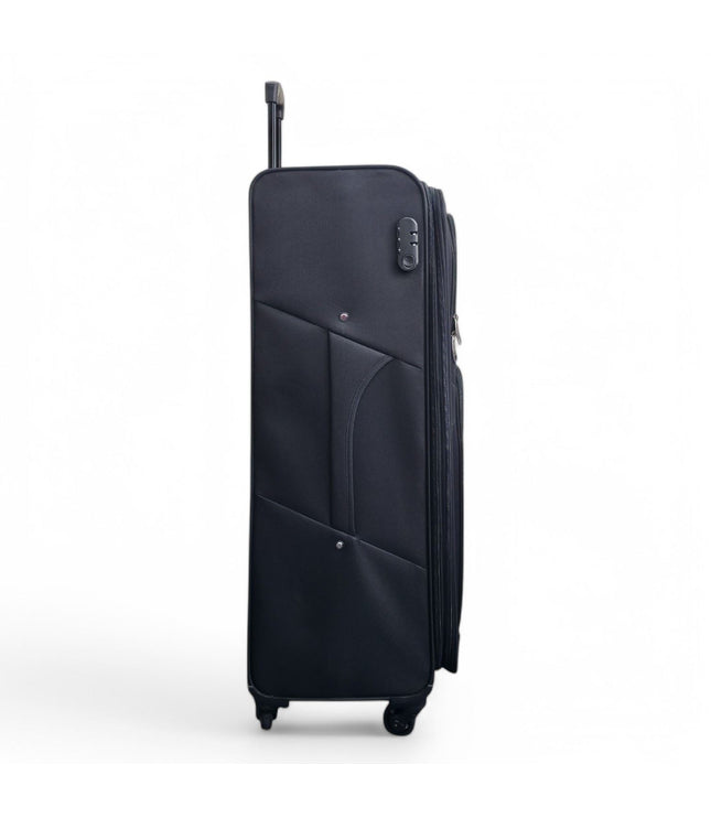 Tahara X-Large Soft Shell Suitcase in Black