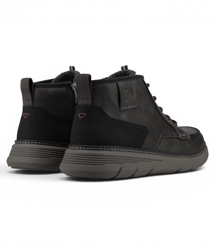Bugatti Men's Grey Leather Lace-up Casual Ankle Boots - Pulau