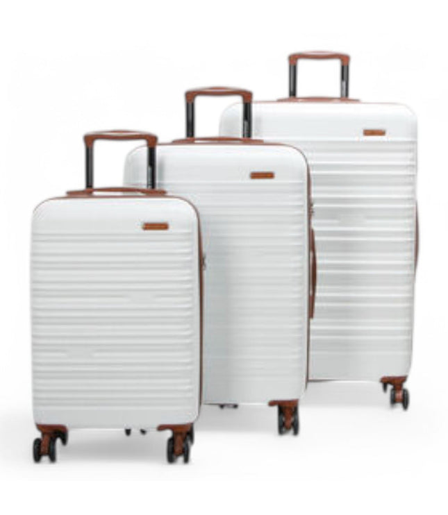 Armidale Set of 3 Hard Shell Suitcase in Cream