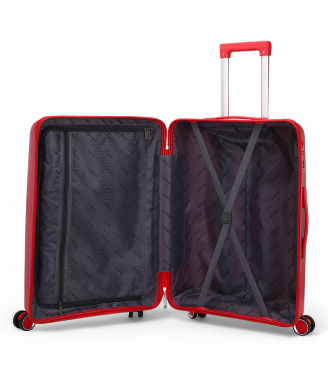 Burnaby Large Hard Shell Suitcase in Red
