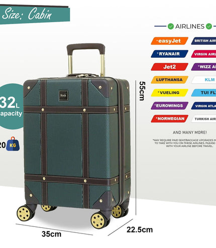 Alston Cabin Hard Shell Suitcase in Green