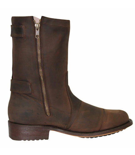 Grinders Mens Brown Leather Cowboy Boots - Route 66