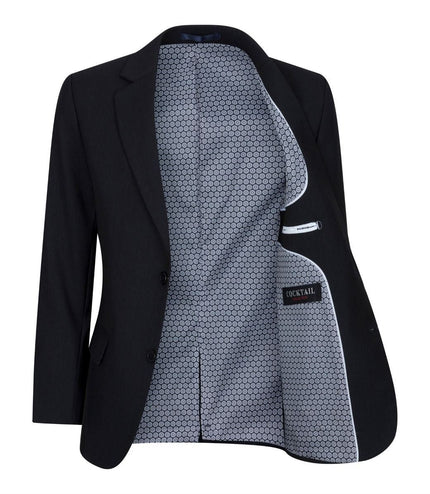 Boys 5 Piece Black Classic Suit