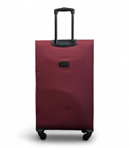 Gosford Large Soft Shell Suitcase in Burgundy Red